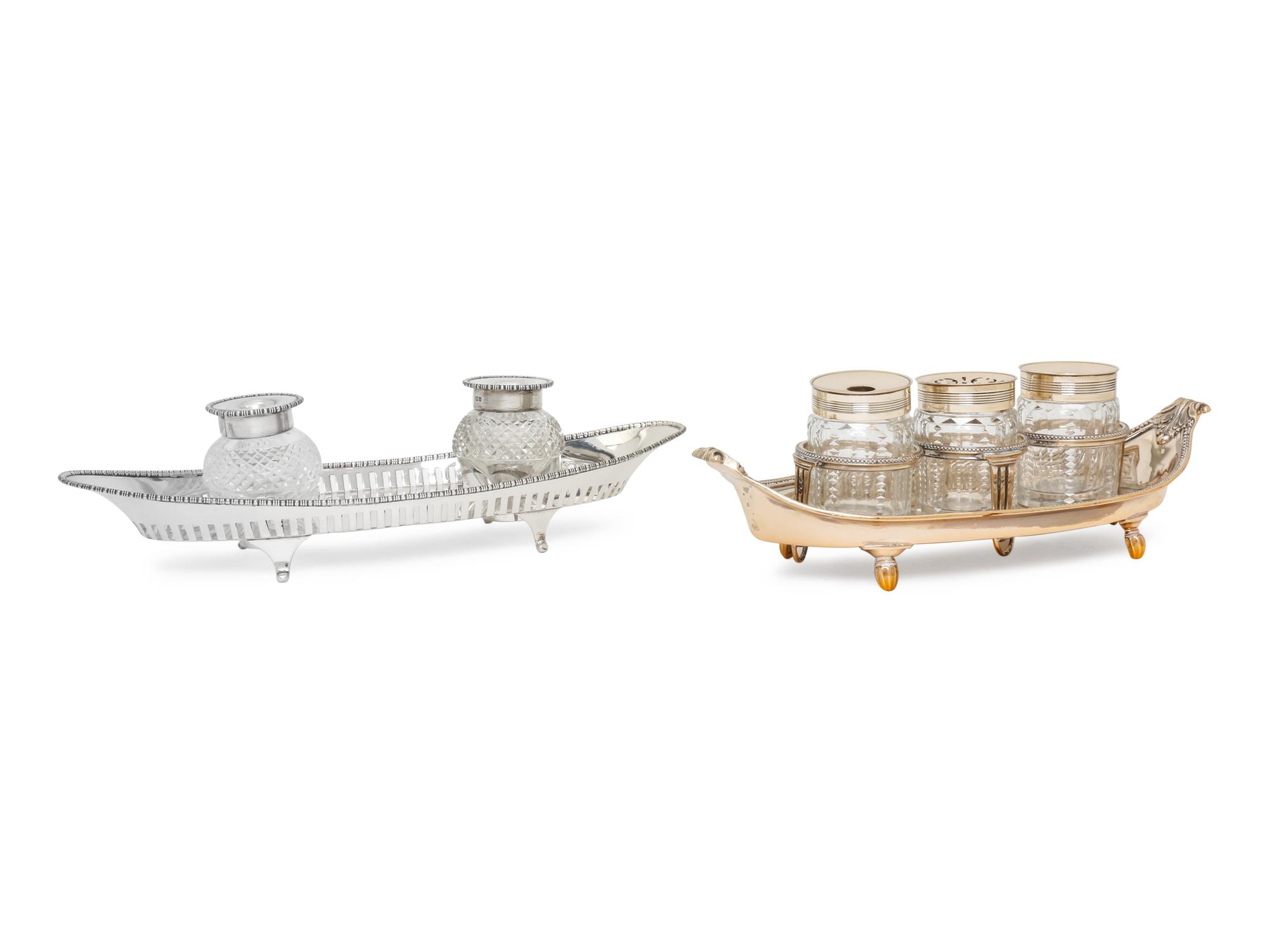 An Edwardian Silver Inkstand