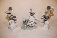 Three Continental Porcelain Figures Height of tallest 10 3/4 inches. — SECOND HALF 20TH CENTURY