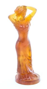 A Daum Pâte de Verre Figure of a Woman Height 10 inches.