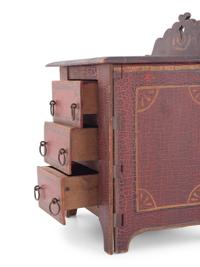 A Diminutive Folk Art Painted Chest