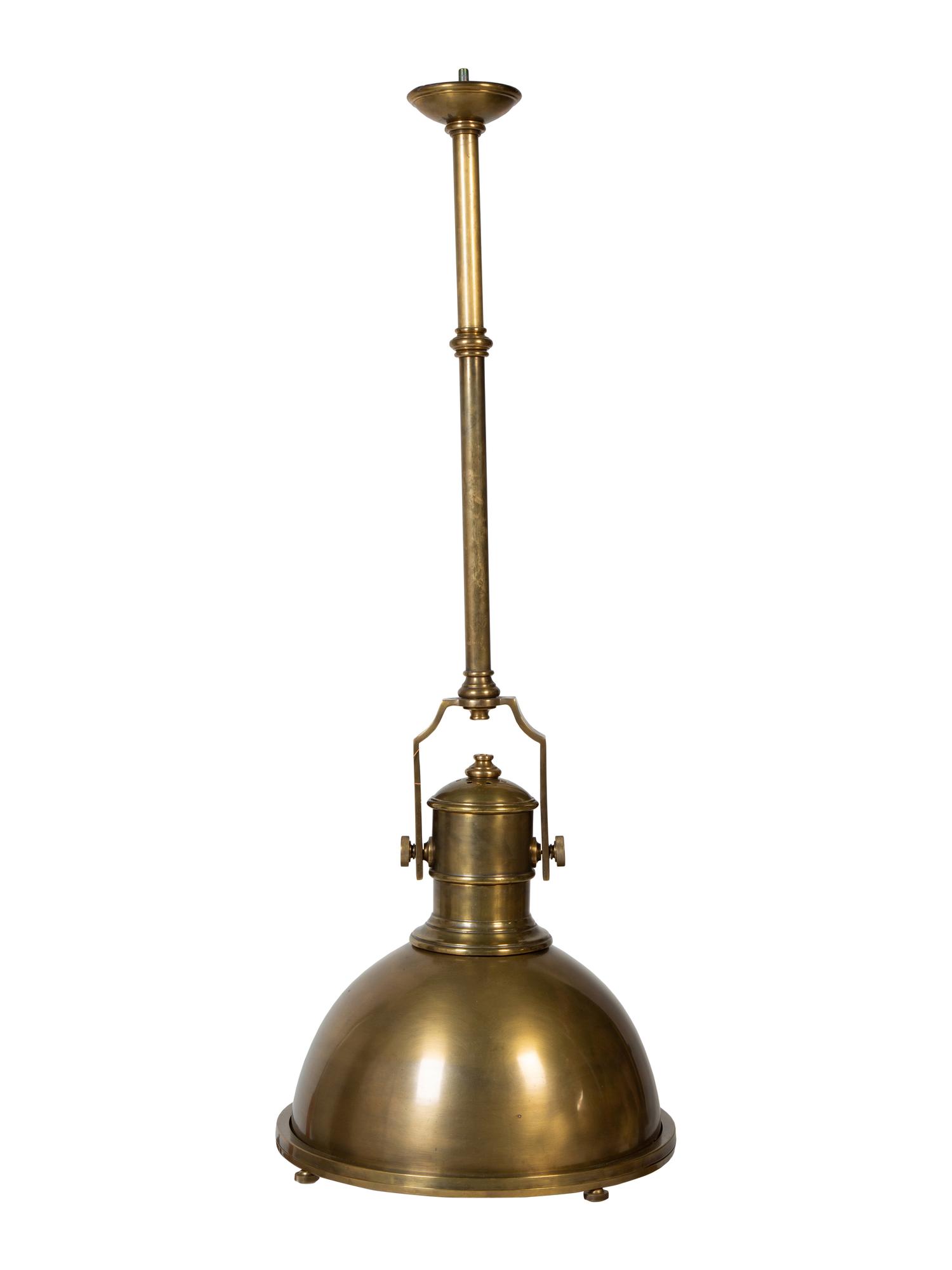 A Pair of Country Industrial Incandescent Pendant Lights by Visual Comfort — 20TH/21ST CENTURY