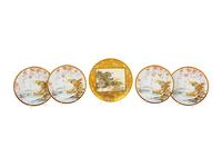 Five Japanese Satsuma Plate