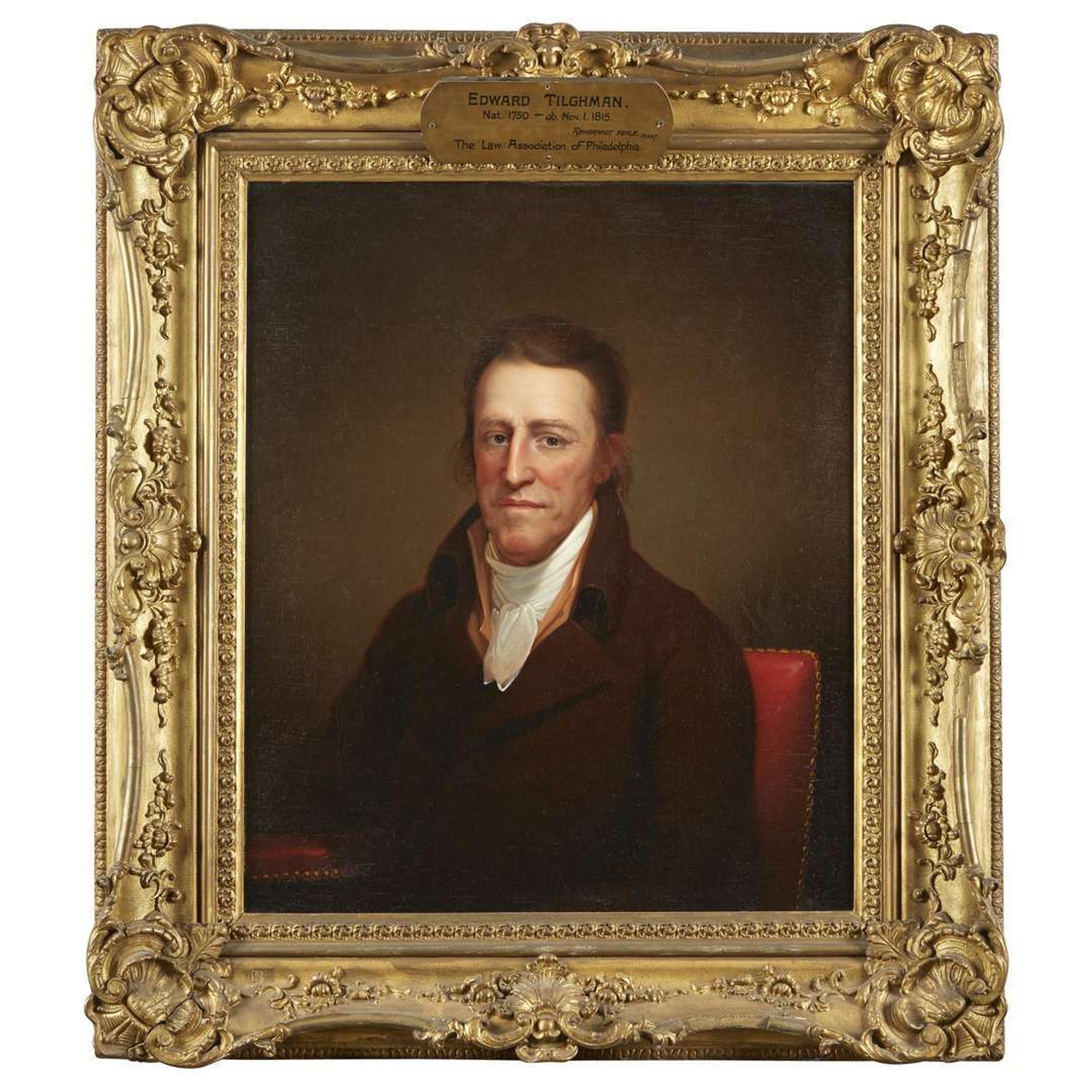 Rembrandt Peale (1778-1860) Portrait of Edward Tilghman (1750-1815)