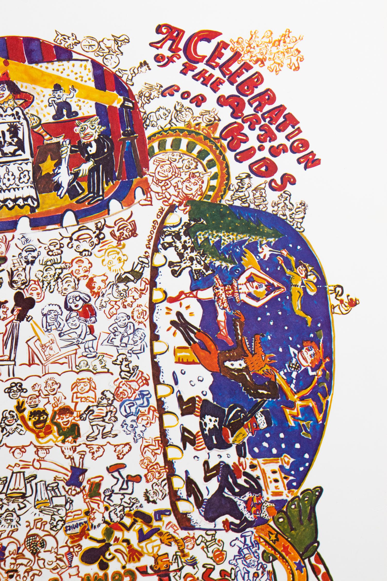 Red Grooms A Celebration of Arts for Children , 1969 Signed