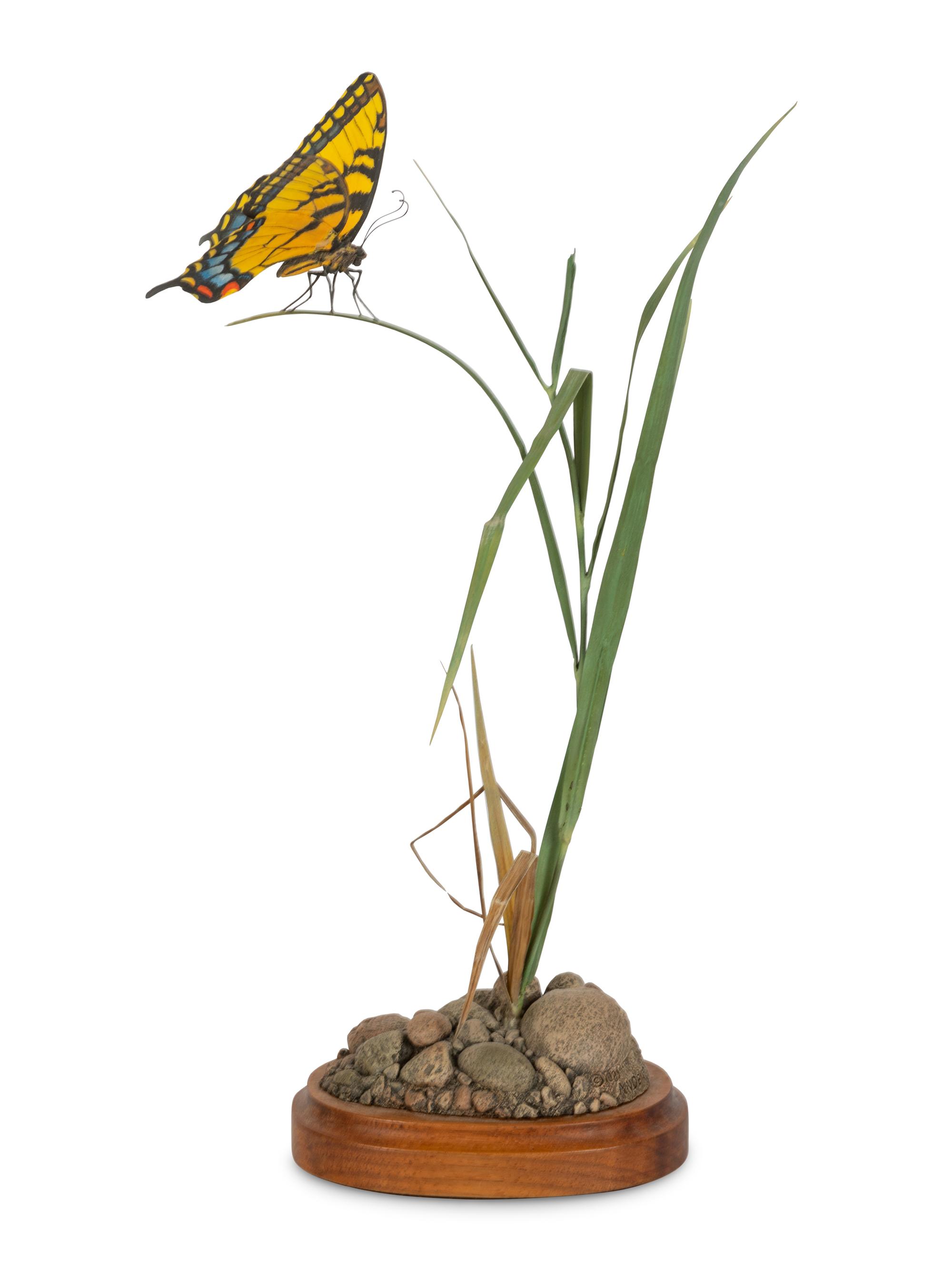 Swallowtail , Amaranth Botanical Sculpture, edition 22/500