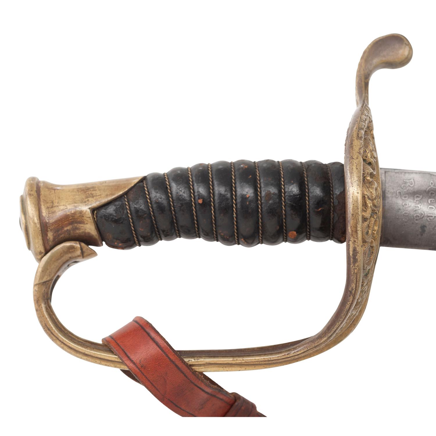 Etched Blade Leech & Rigdon Staff Officer's Sword