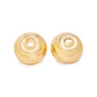 TWO PAIRS OF YELLOW GOLD EARRINGS