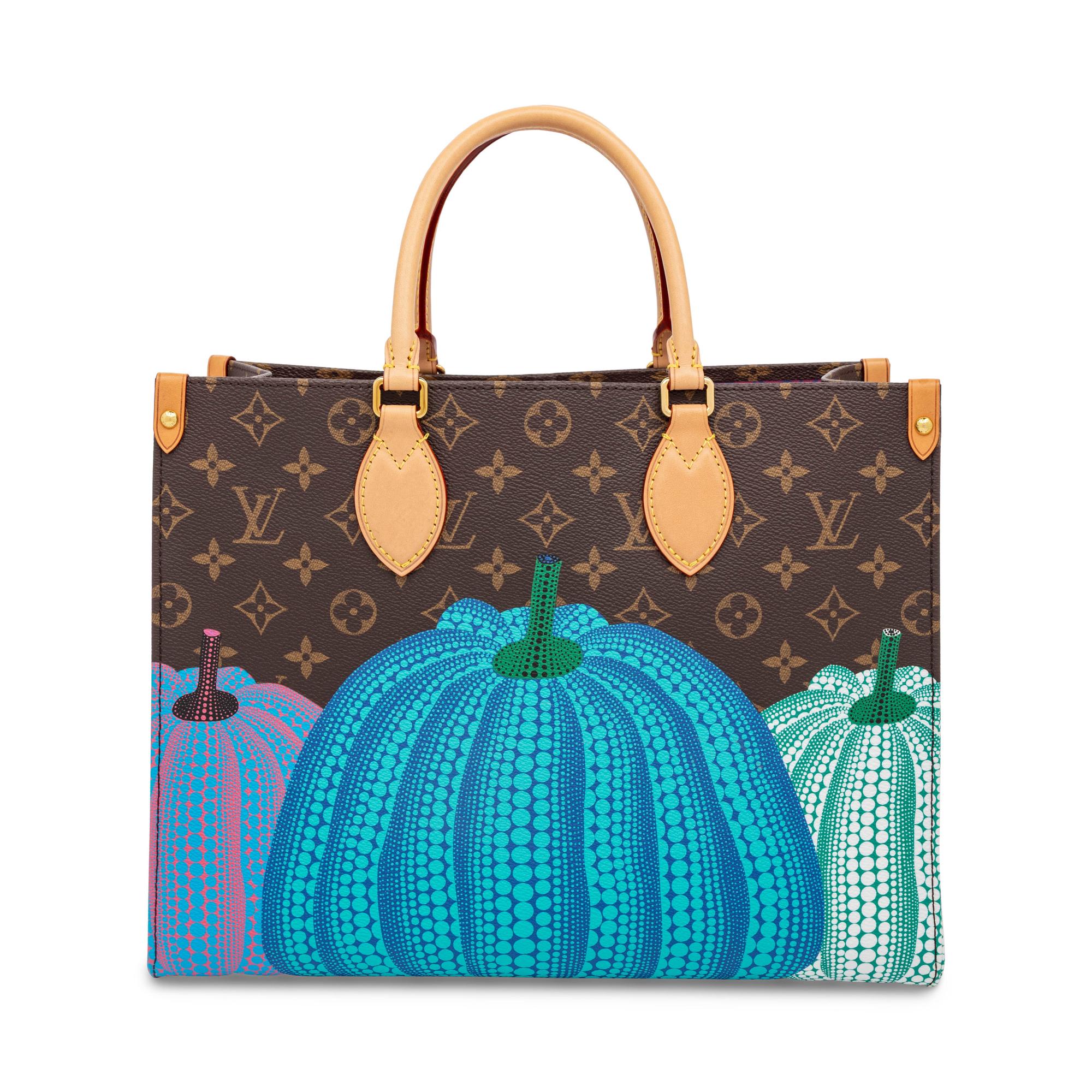 Louis Vuitton x Yayoi Kusama, Pumpkin-Print OnTheGo MM Tote