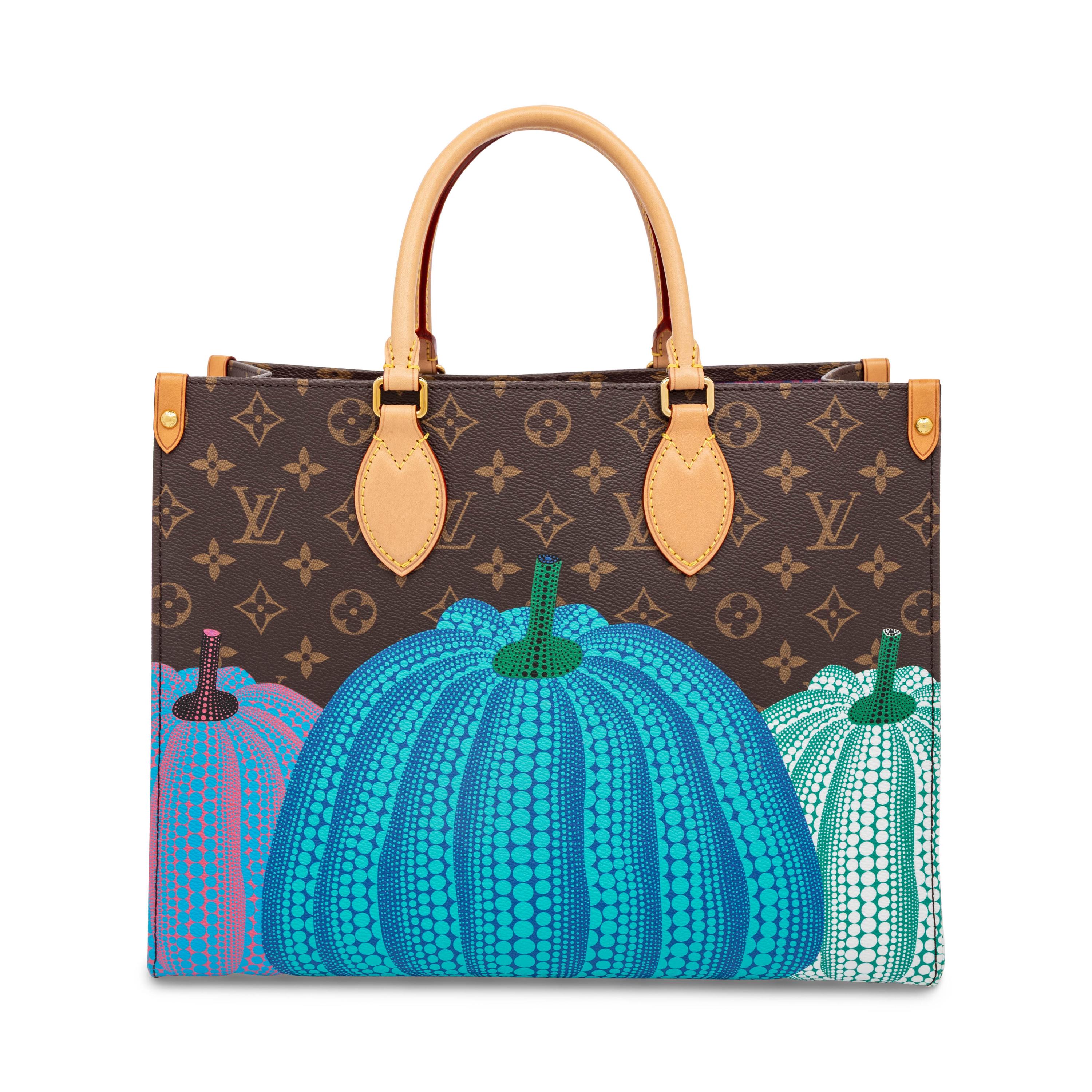 Louis Vuitton x Yayoi Kusama, Pumpkin-Print OnTheGo MM Tote