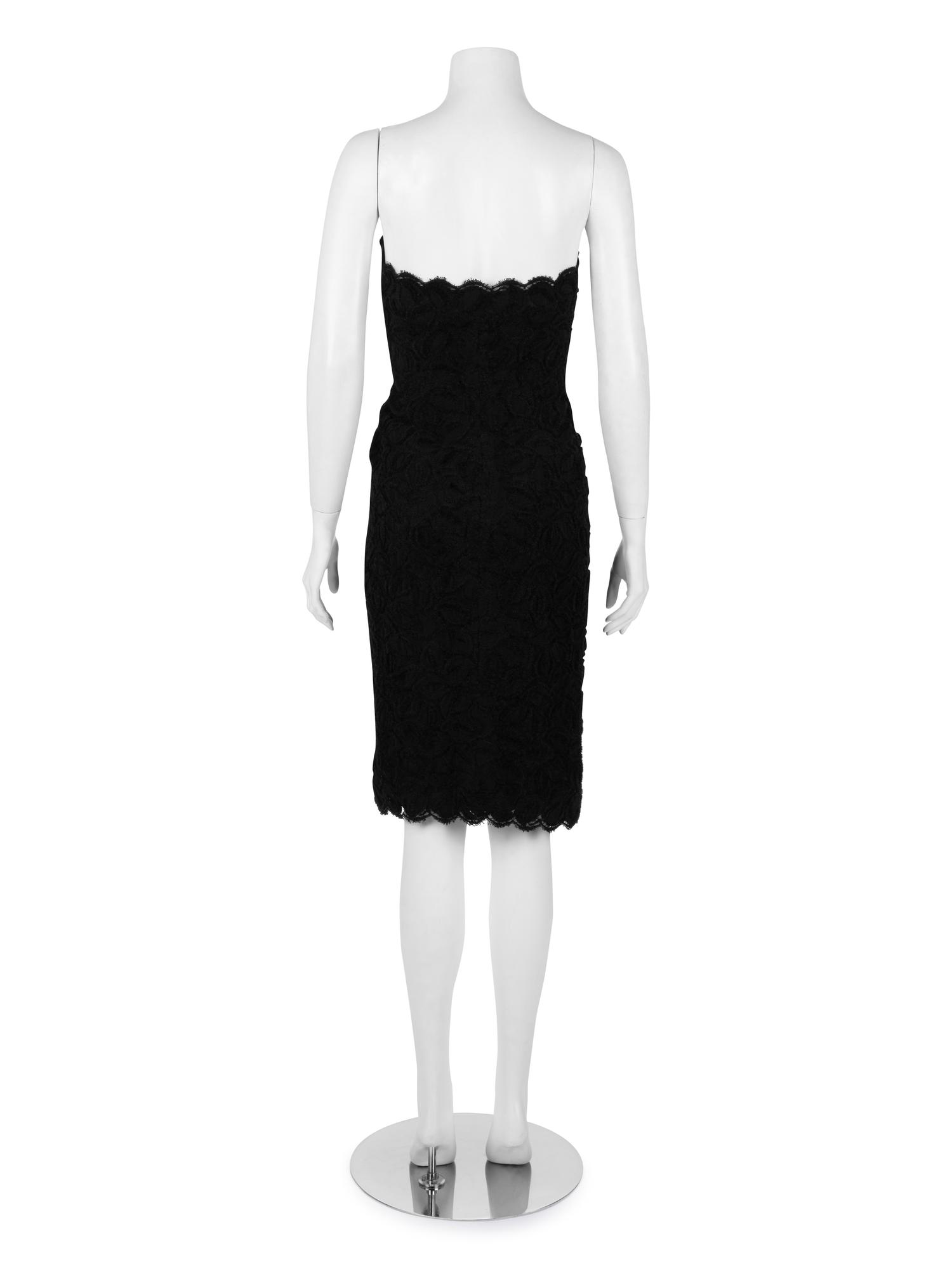 Balenciaga Couture Lace Strapless Dress, 1960s