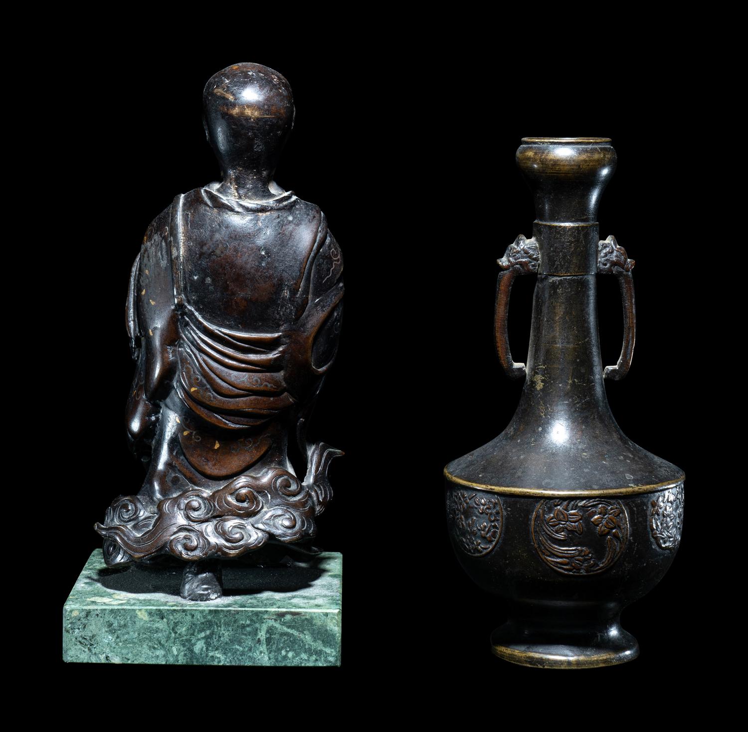 Two Japanese Bronze Articles