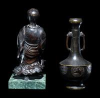 Two Japanese Bronze Articles