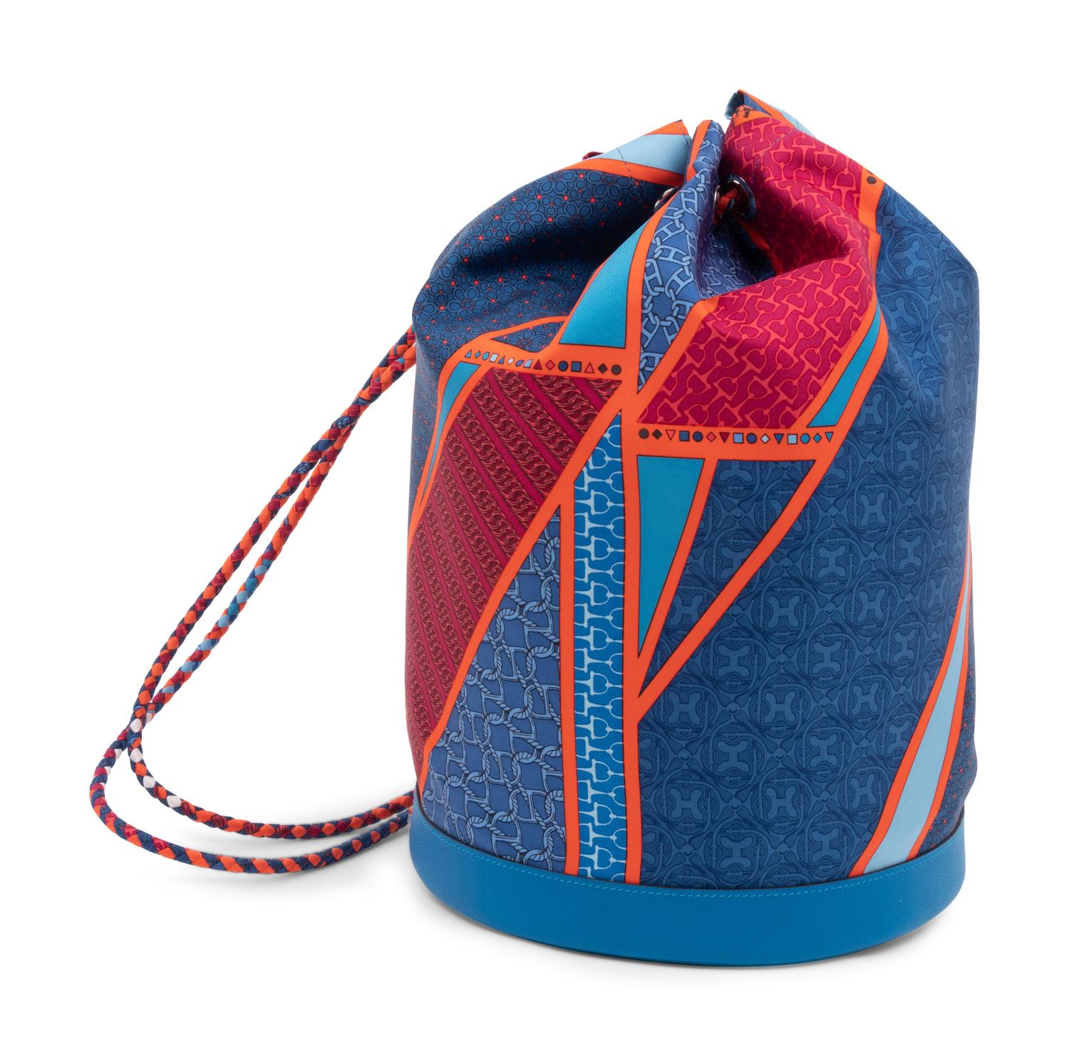 Hermès Soie Cool Drawstring Bucket Bag, 2013