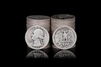 A Group of 328 Pre-1965 George Washington 25c Coins