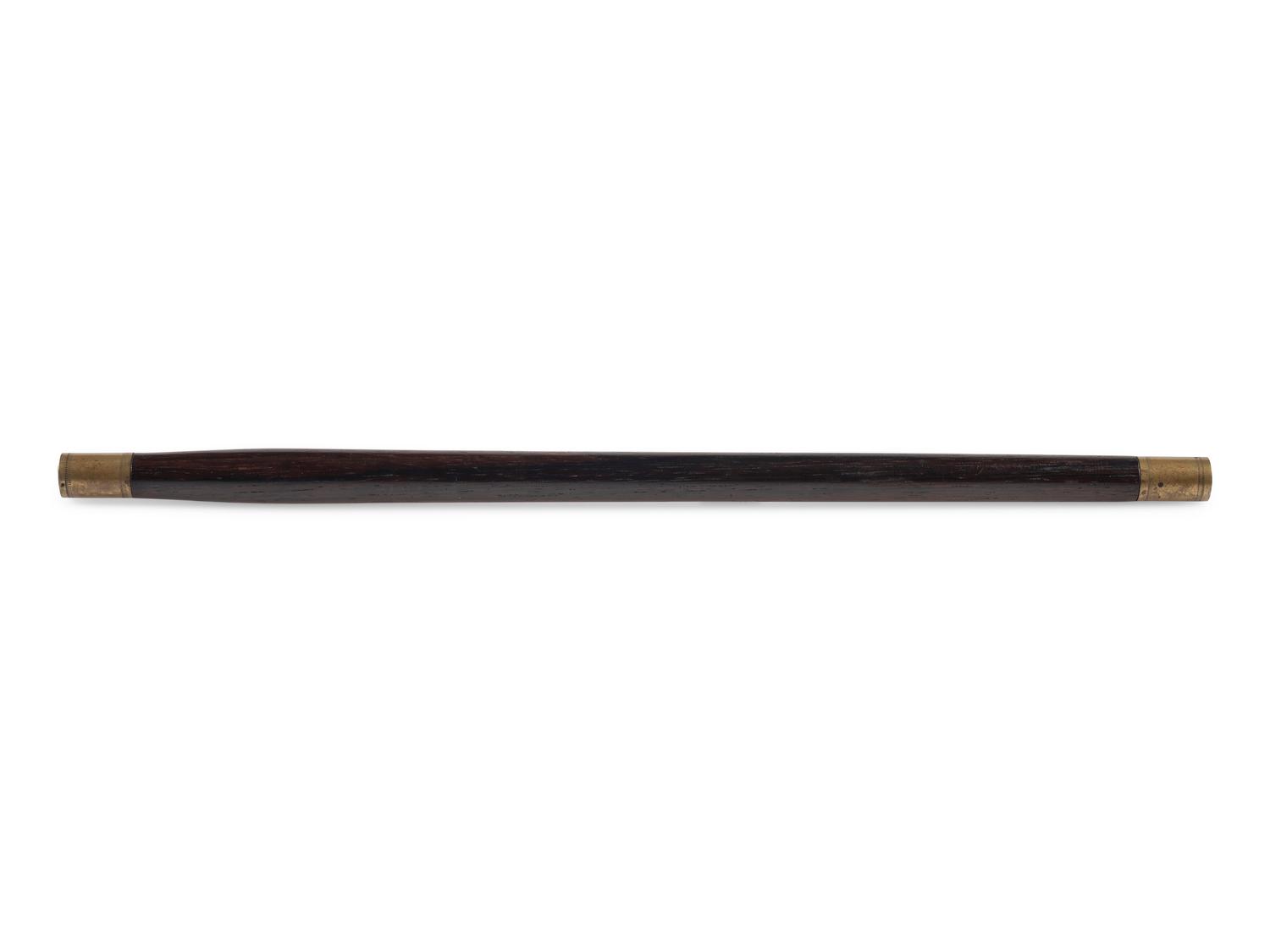 Pre-Civil War, or war-era unmarked rosewood fife.