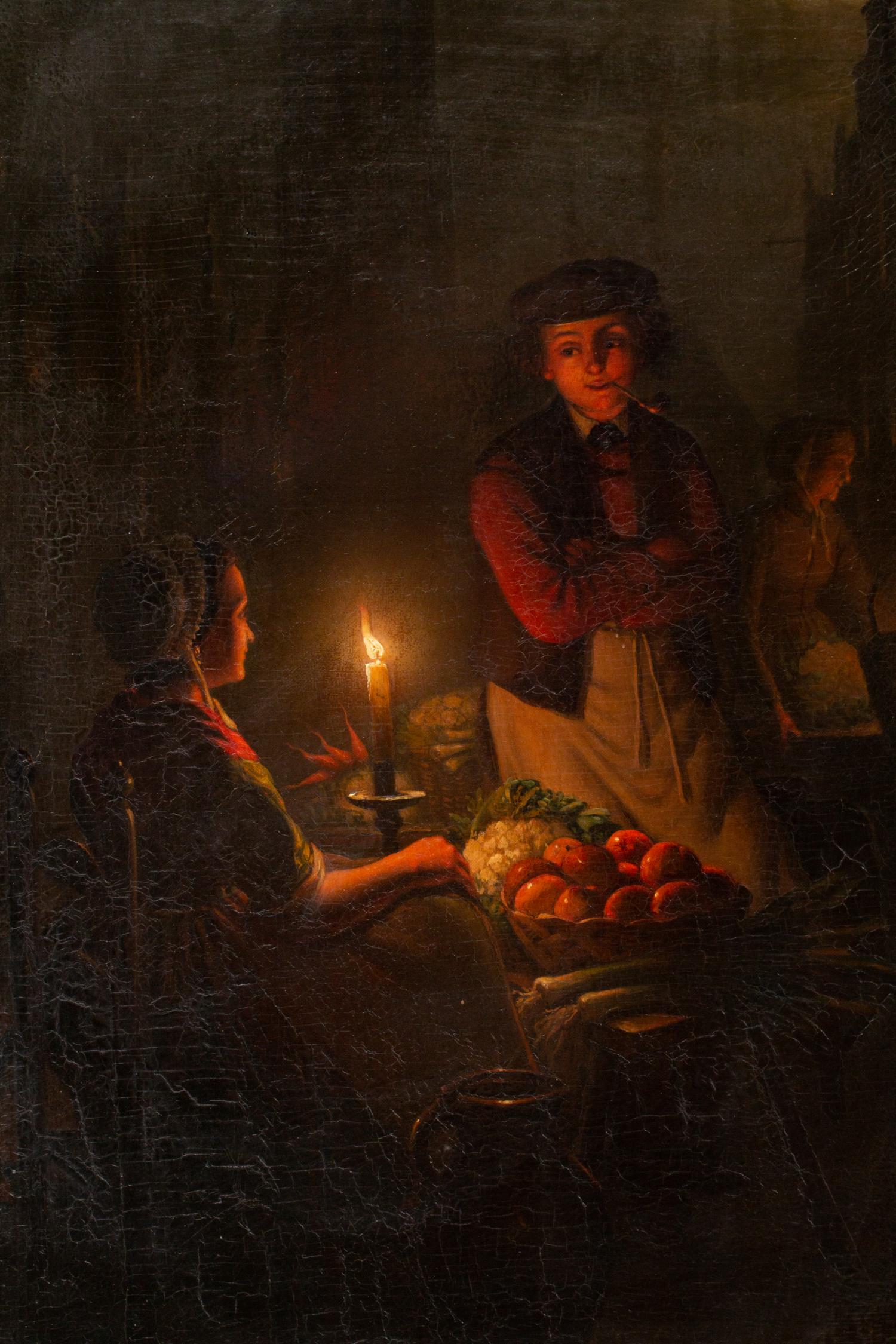 Nocturnal Market Scene