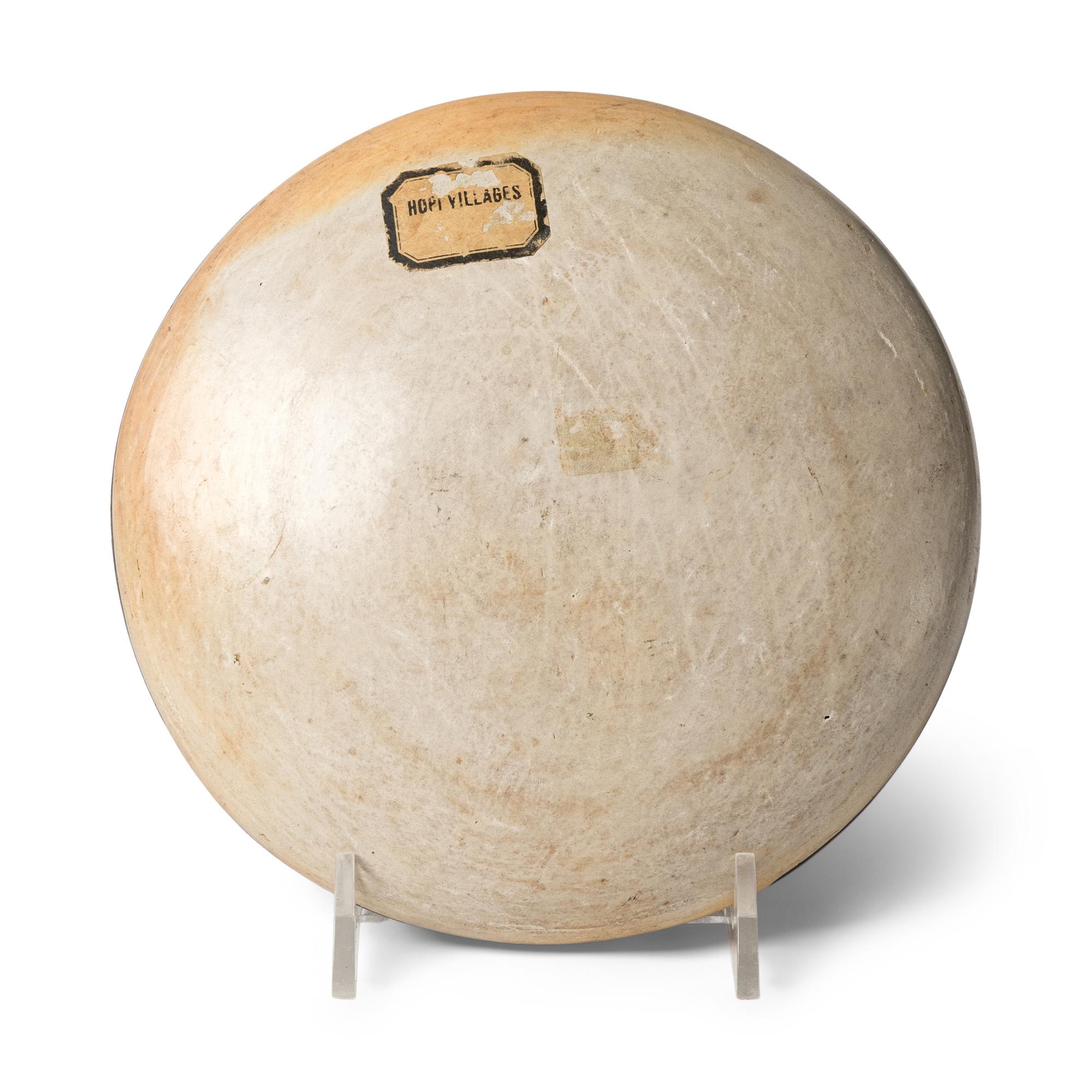 Hopi Pottery Bowl, with Hopi Villages sticker