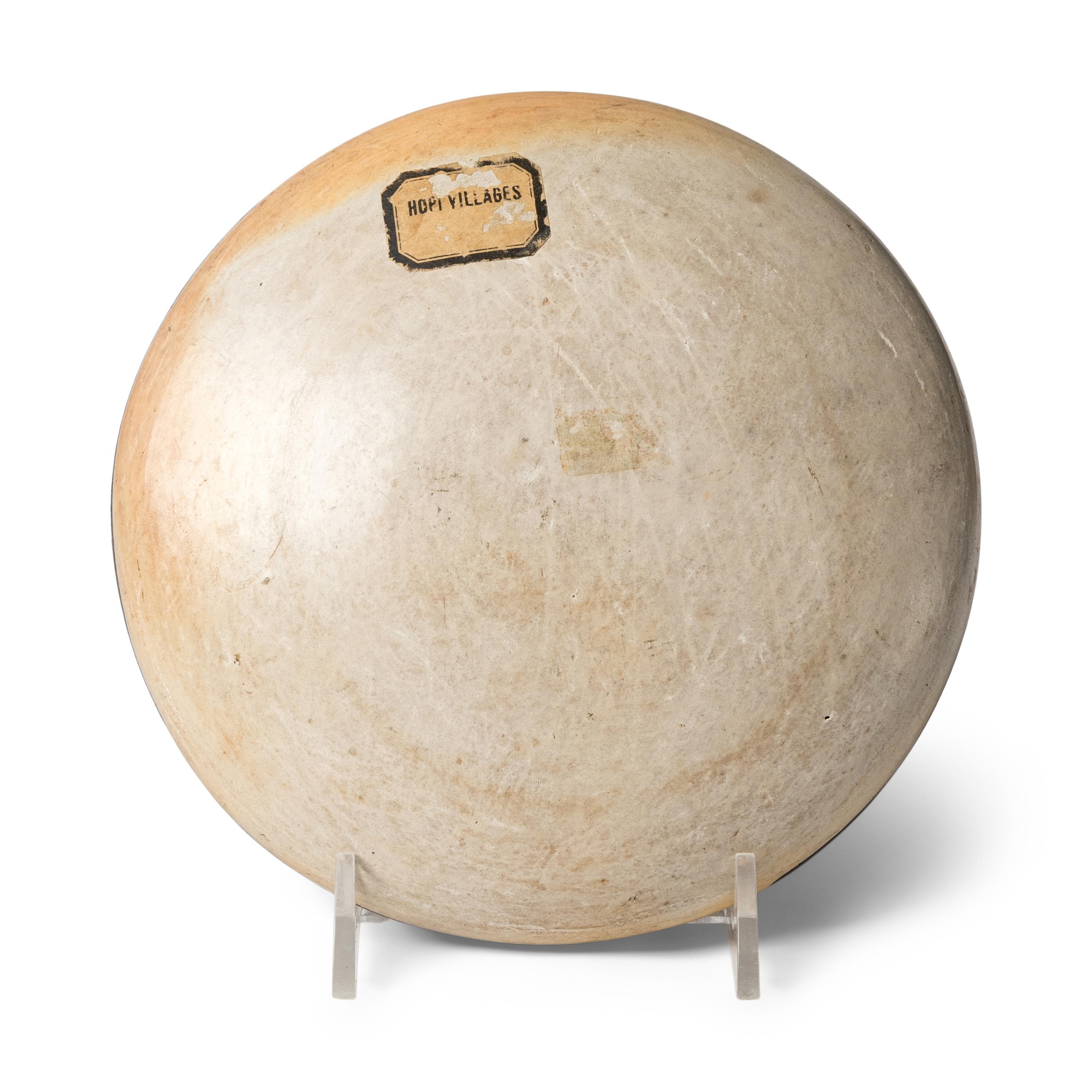 Hopi Pottery Bowl, with Hopi Villages sticker
