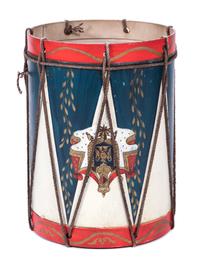 An Italian Tole Painted Ceremonial Drum — 20TH CENTURY
