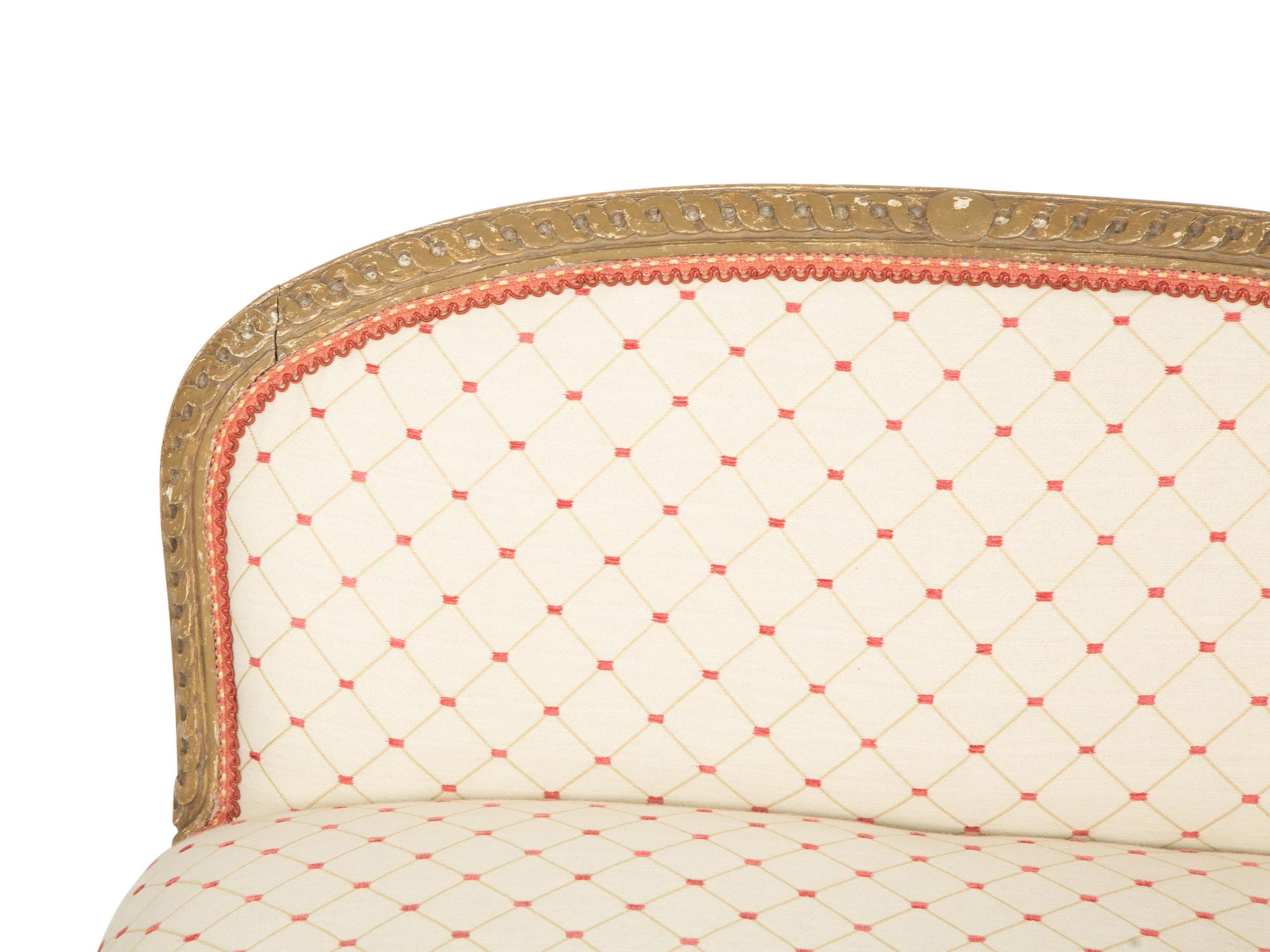 A Louis XVI Style Painted Diminutive Banquette