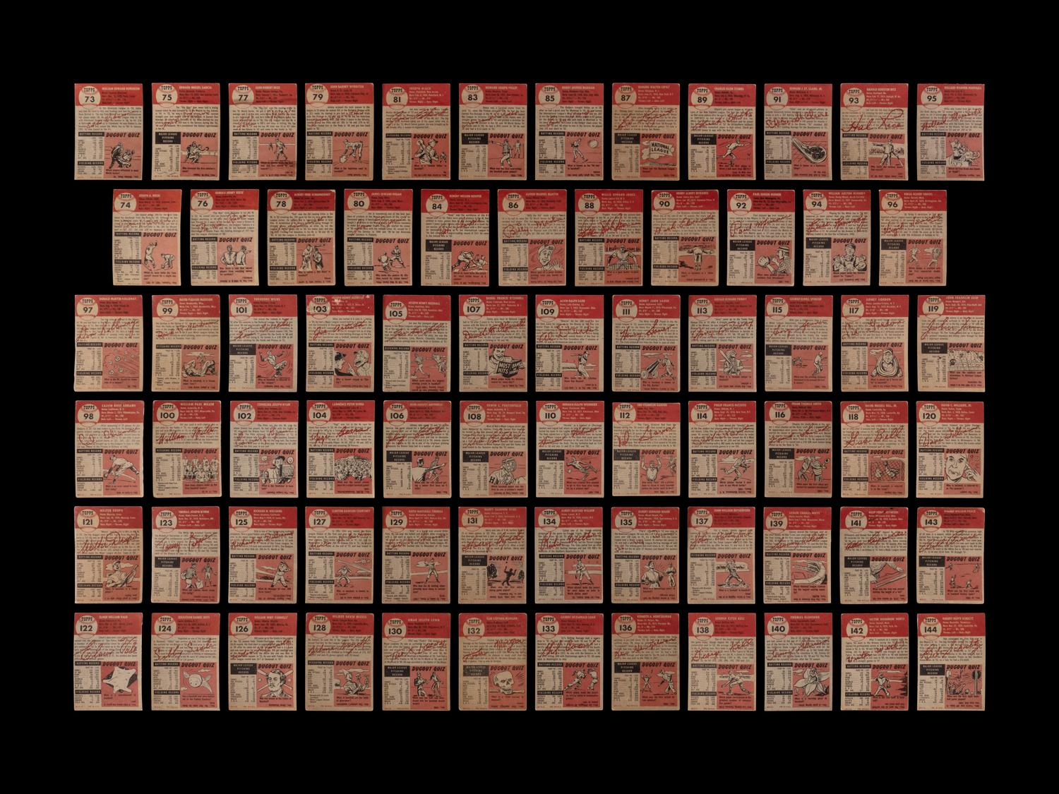 A Near Set of 1953 Topps Baseball Cards (269/274)