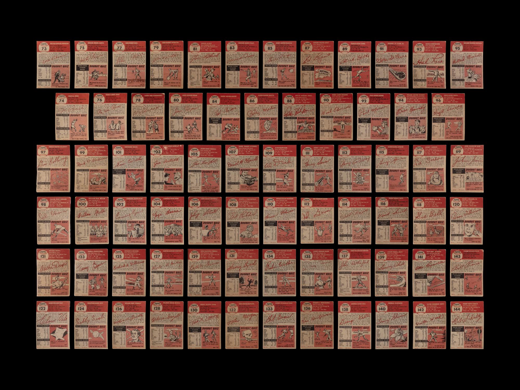 A Near Set of 1953 Topps Baseball Cards (269/274)