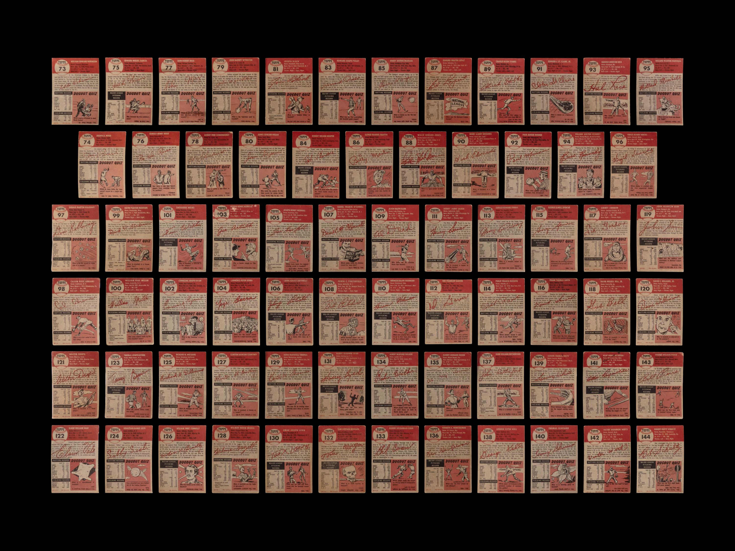 A Near Set of 1953 Topps Baseball Cards (269/274)