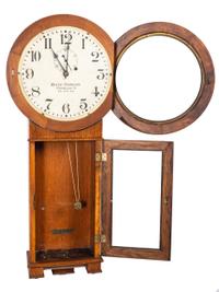 A Seth Thomas 'Ball's Standard Cleveland' Regulator Clock