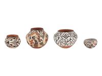 A Group of Acoma Pottery Vessels