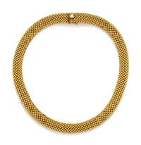 A 14 Karat Yellow Gold Necklace,