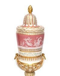 A Pair of Porcelain Urns