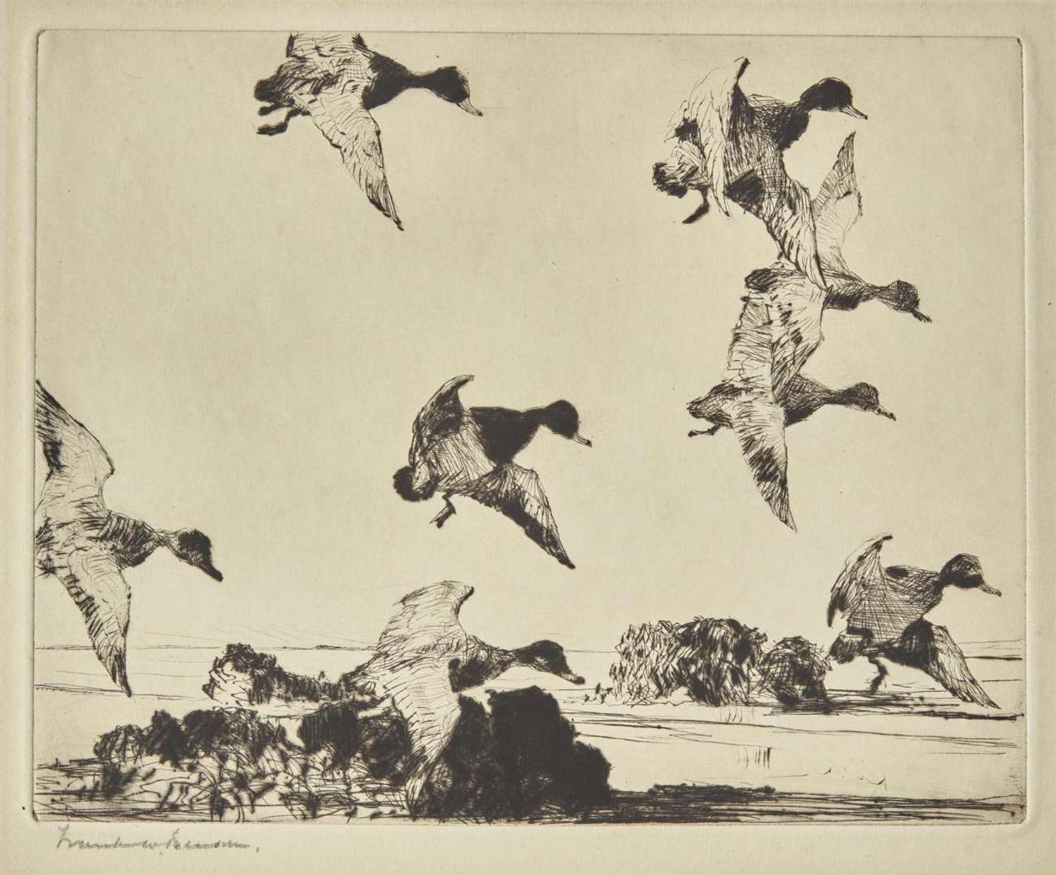 [Prints] Benson, Frank W.: Group of 4 Sporting Prints