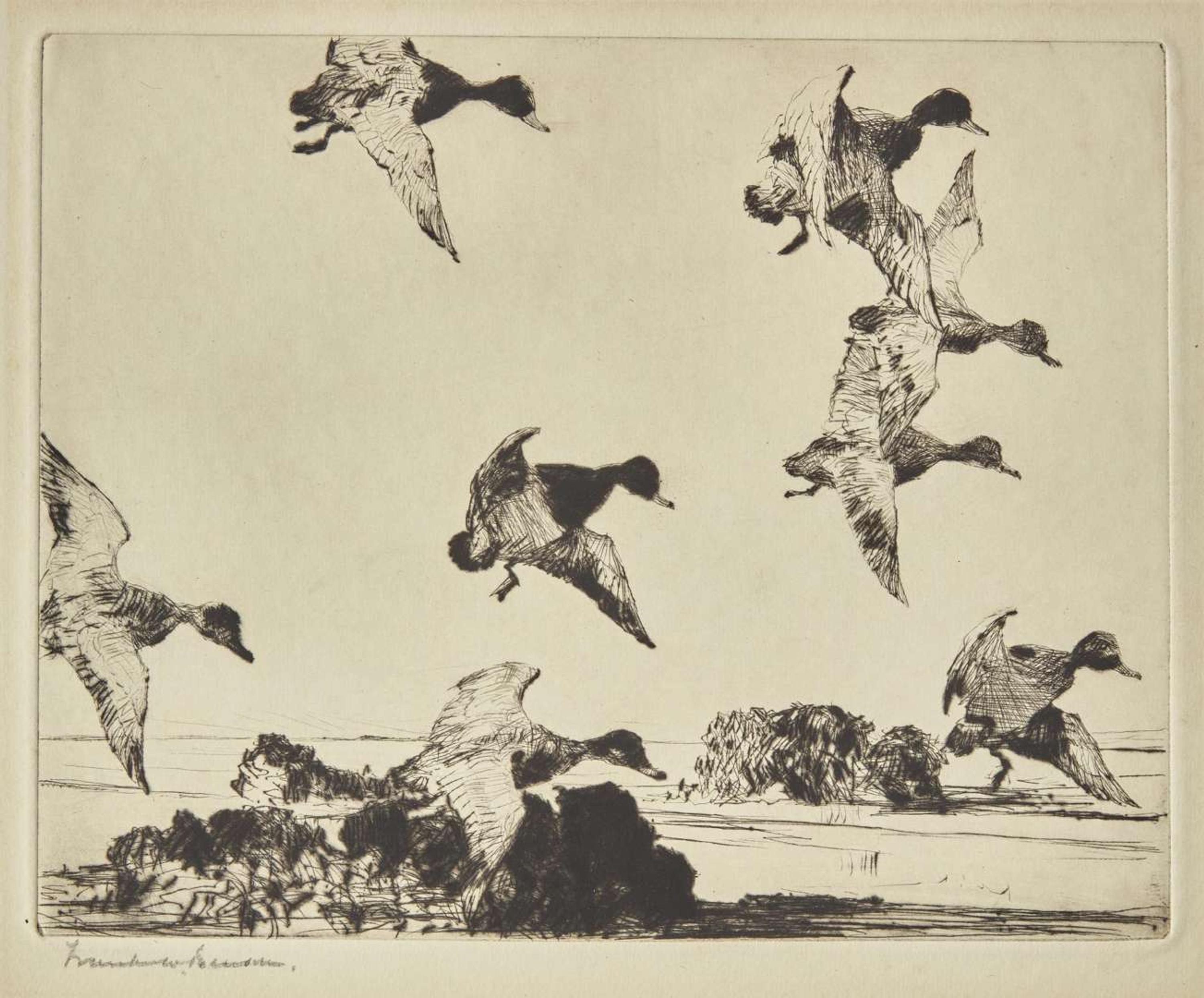 [Prints] Benson, Frank W.: Group of 4 Sporting Prints