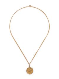 YELLOW GOLD AND COIN NECKLACE