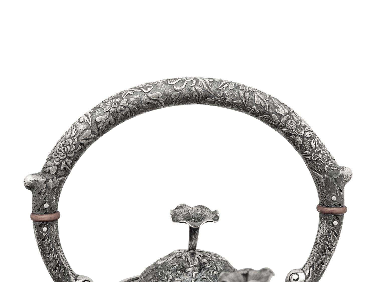 An American Silver Repoussé Seven-Piece Tea and Coffee Service