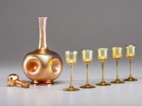 Decanter with Five Cordials