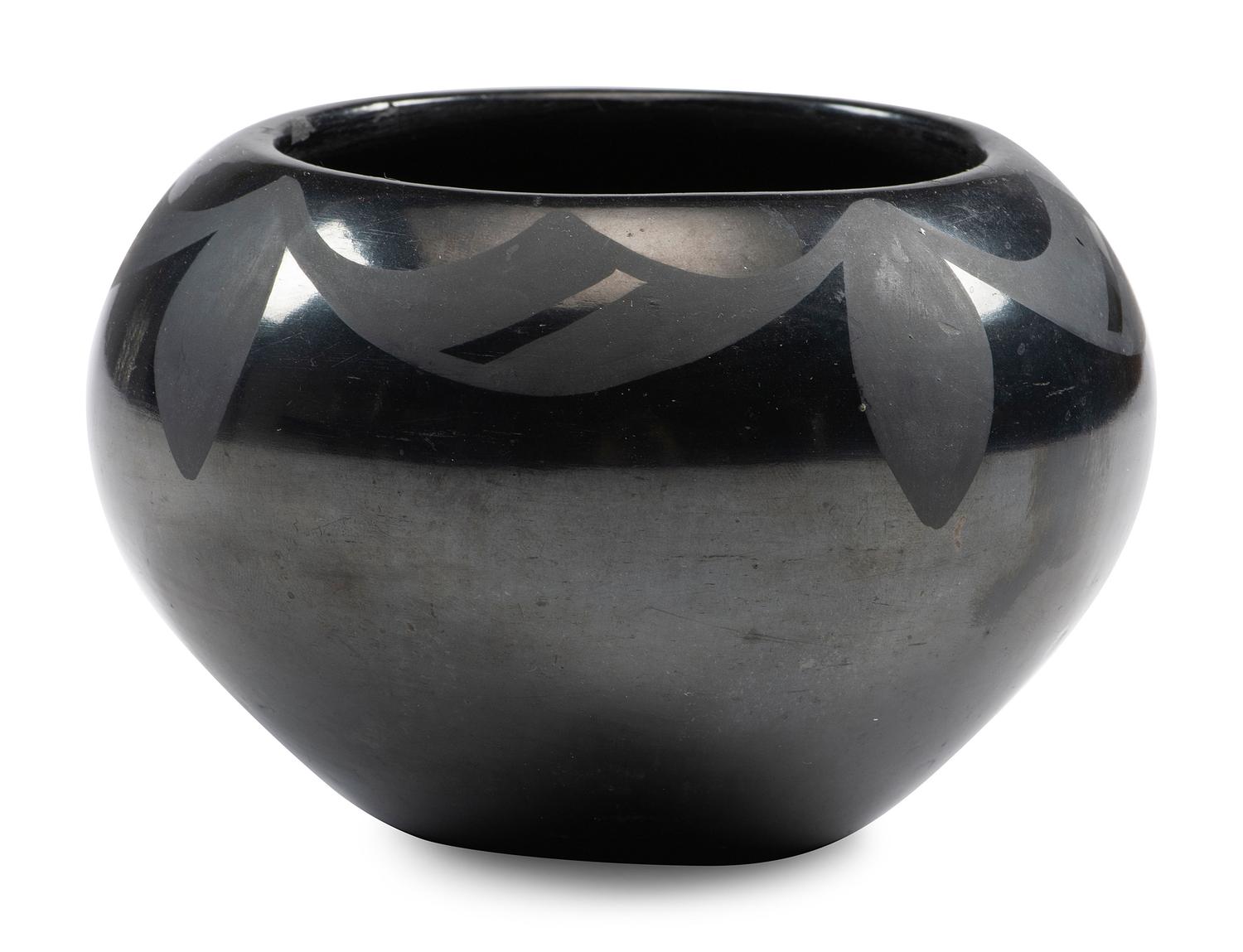 Blackware Pottery Bowl, 1925-1943