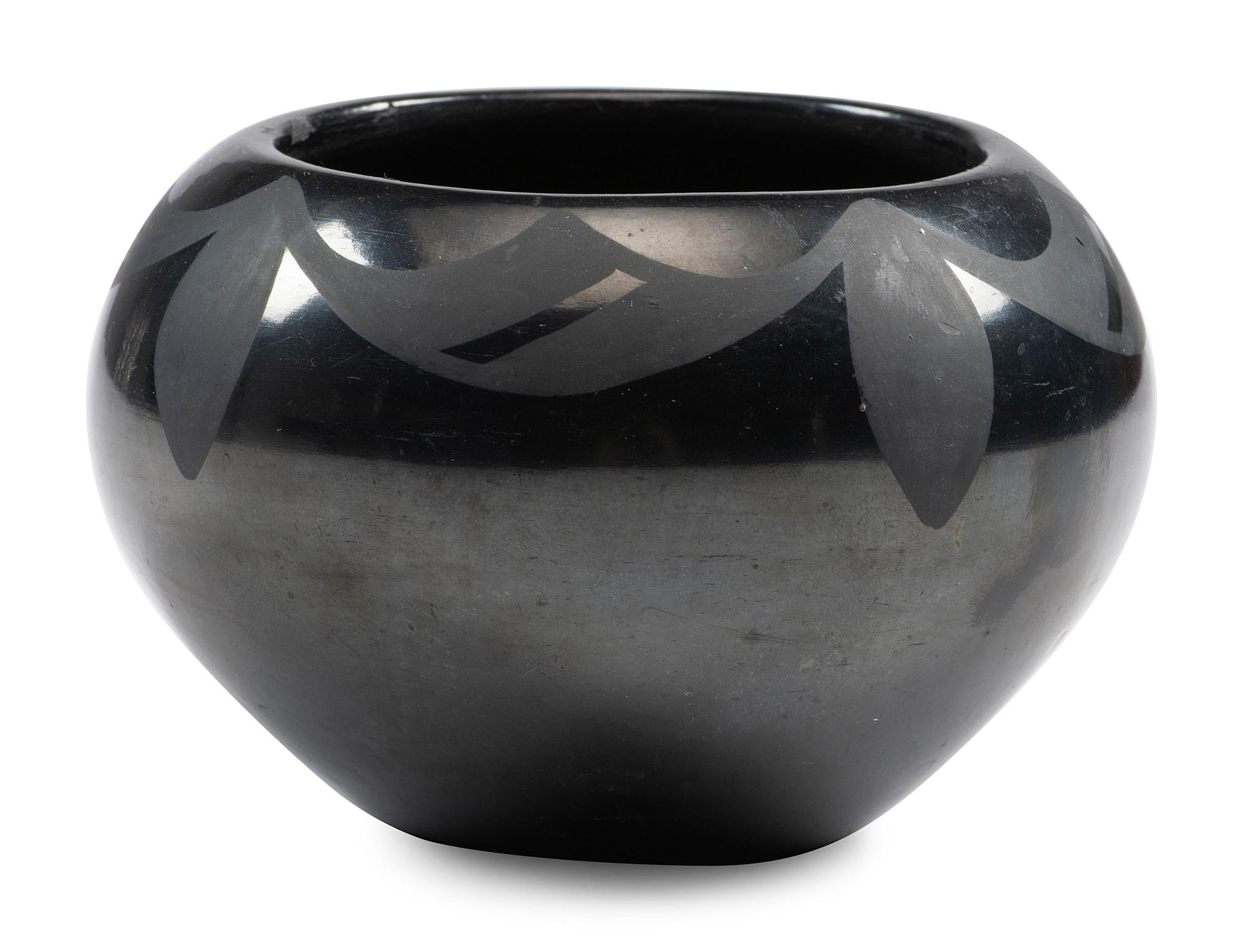 Blackware Pottery Bowl, 1925-1943