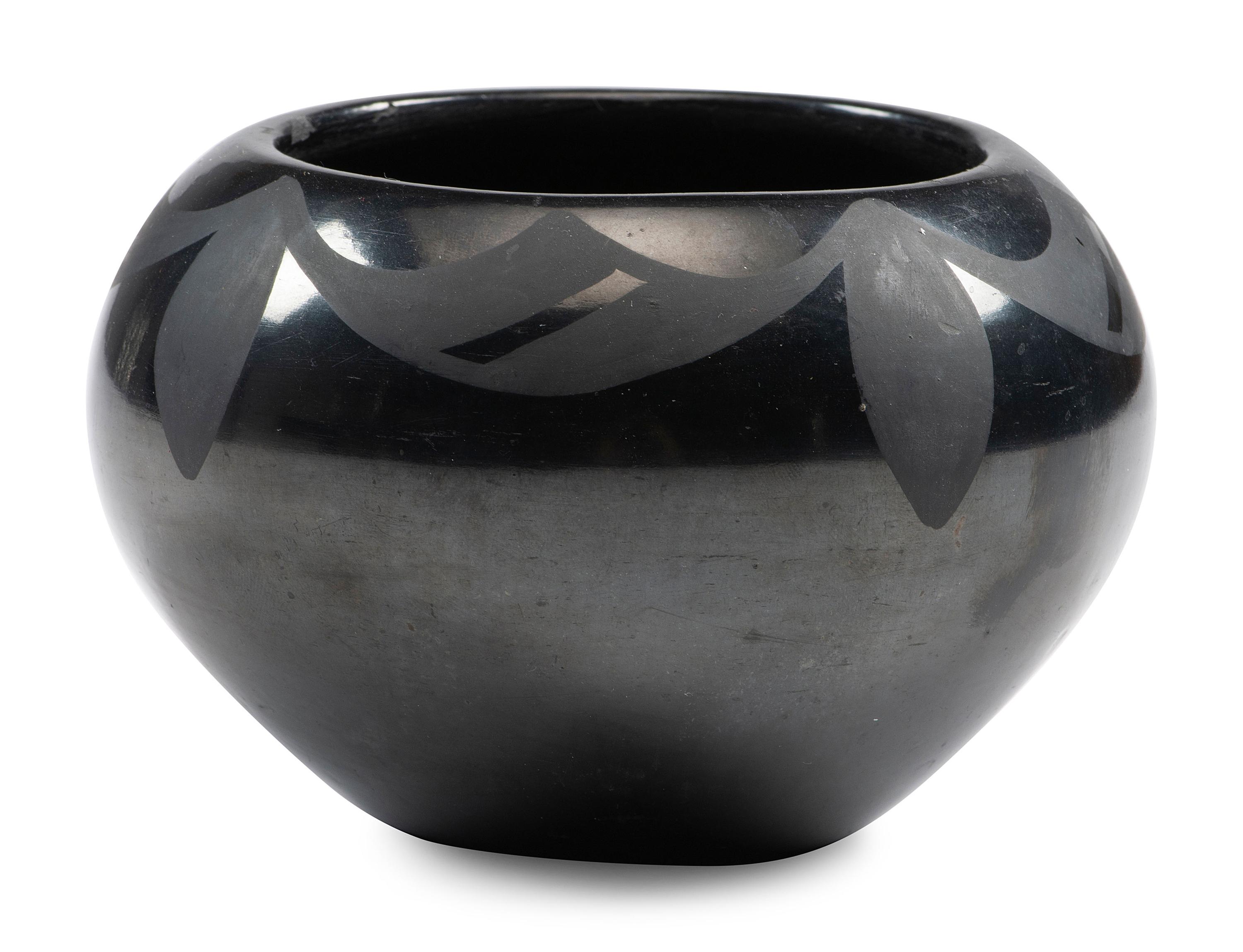 Blackware Pottery Bowl, 1925-1943
