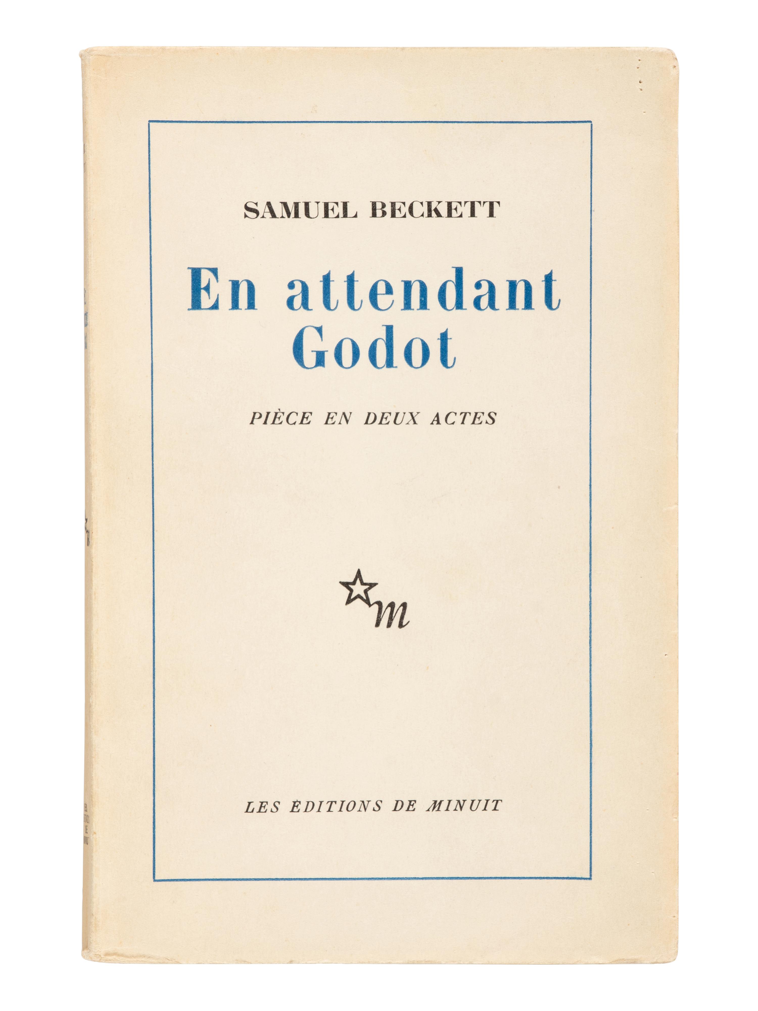 BECKETT, Samuel (1906-1989). En attendant Godot . Paris: Éditions de Minuit, 1952.