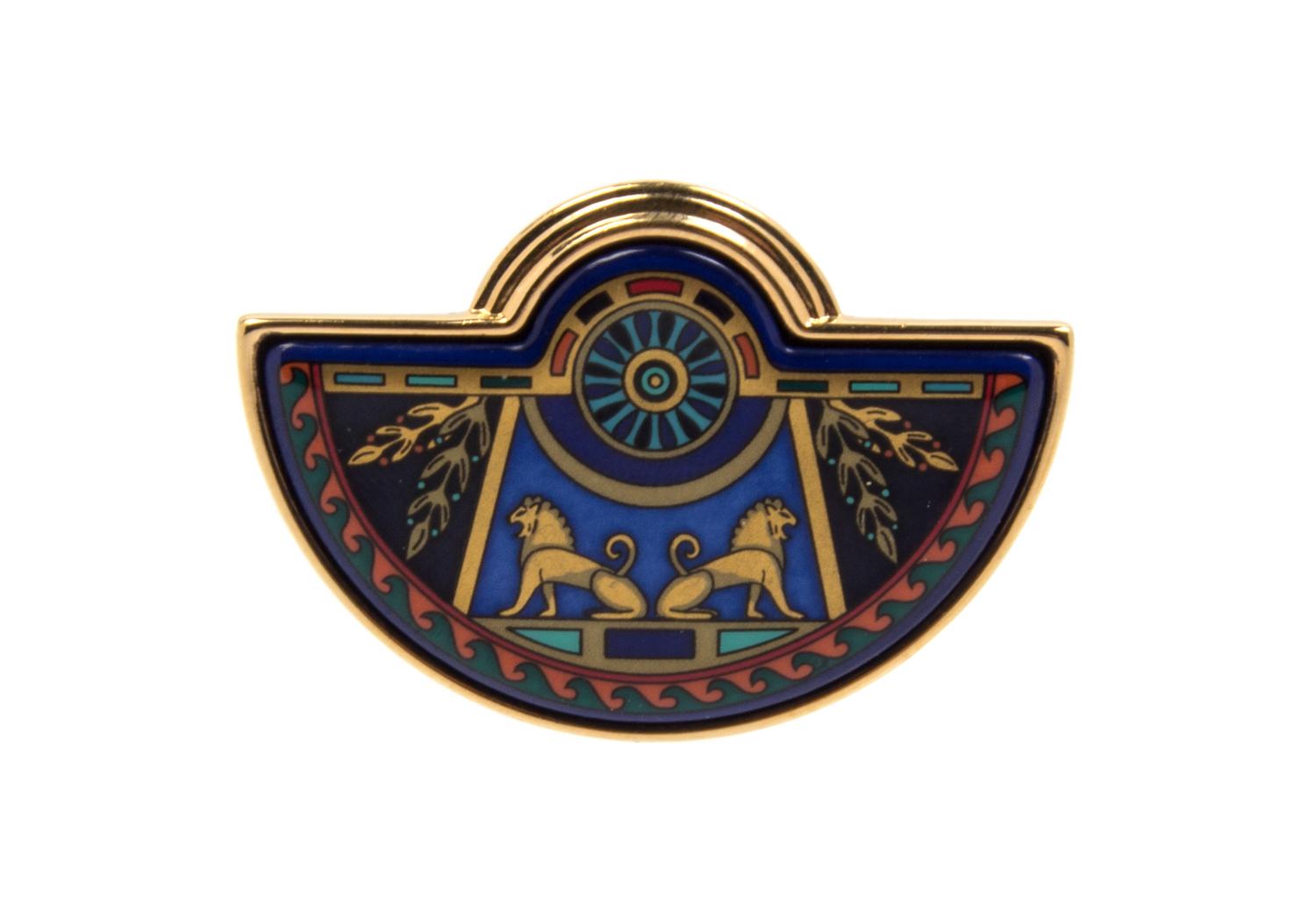 A Frey Wille Egyptian Motif Pendant, 2" x 1.5".