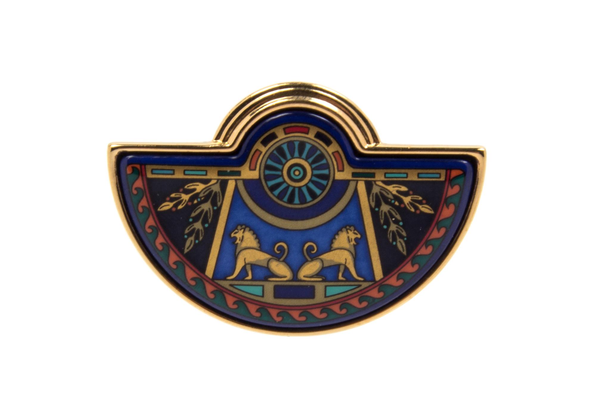 A Frey Wille Egyptian Motif Pendant, 2" x 1.5".