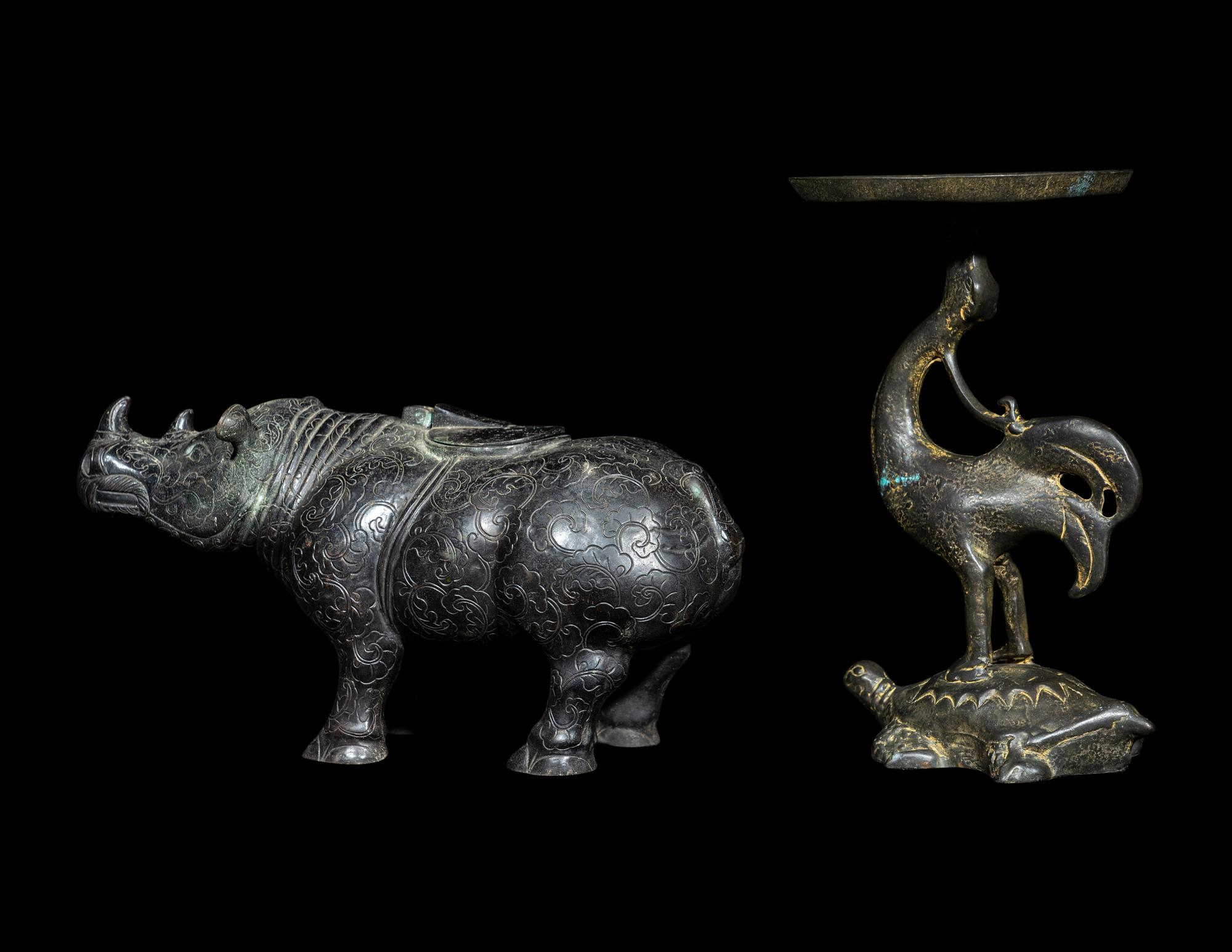Two Chinese Archaistic Bronze Articles