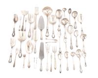 A Miscellaneous Group of Silver Serving Items