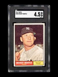A 1961 Topps Mickey Mantle Baseball Card No. 300 (SGC 4.5 VG/EX+)