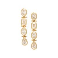 Diamond and Yellow Gold Drop Earrings