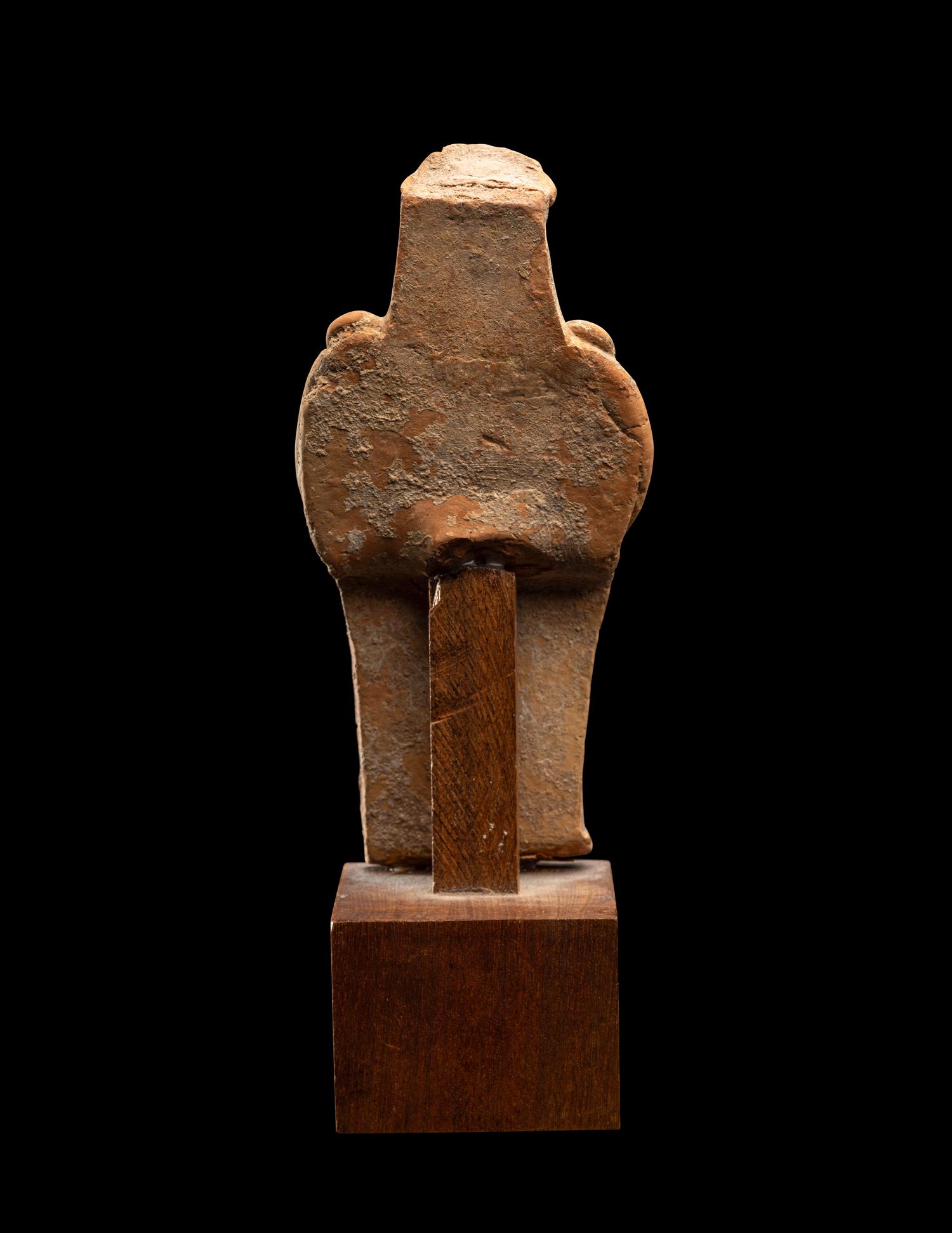A Greek Terracotta Enthroned Goddess