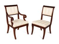 A Set of Six Regency Style Mahogany Dining Chairs — 20th Century