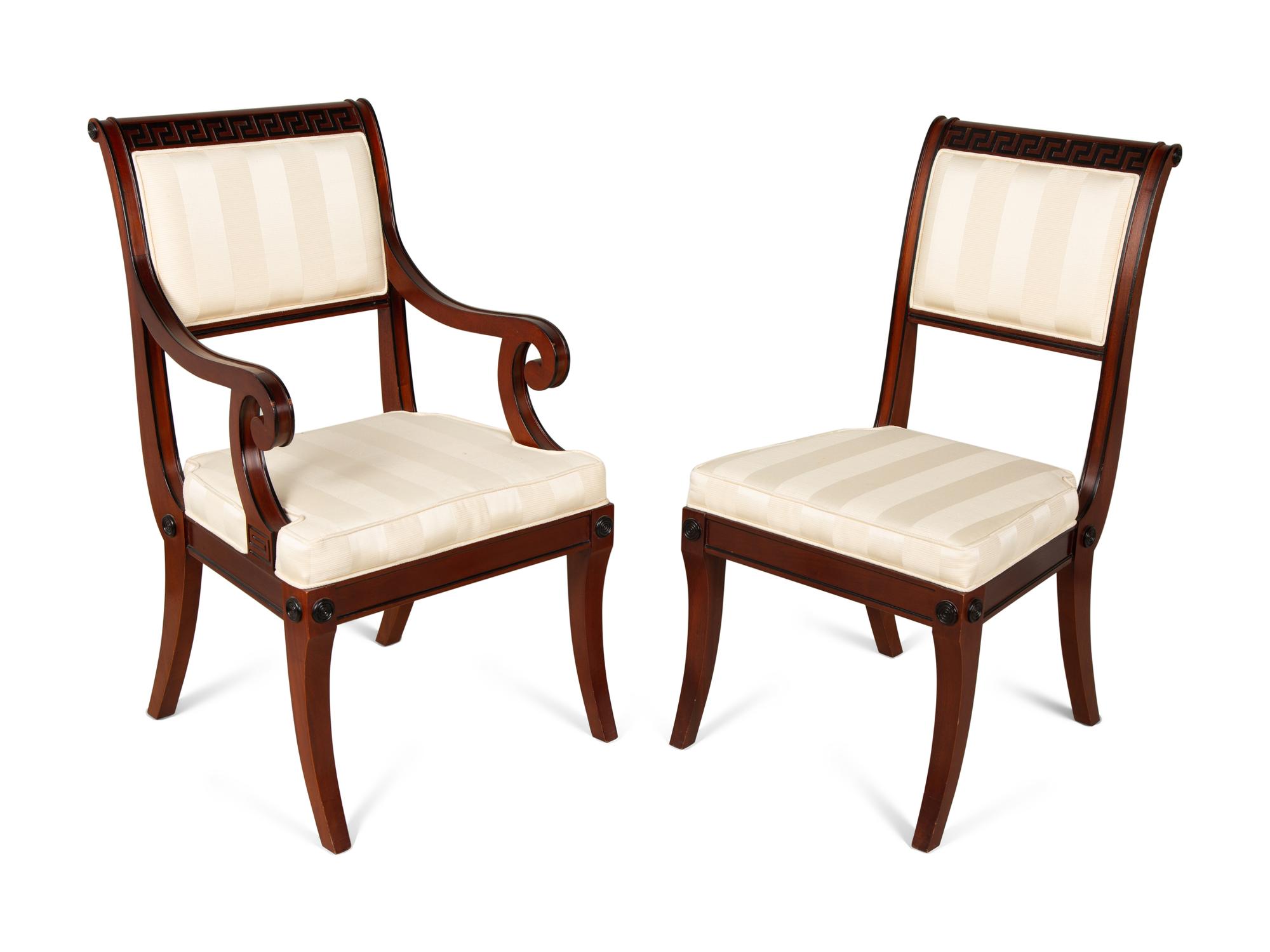 A Set of Six Regency Style Mahogany Dining Chairs — 20th Century