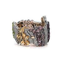 LUZ CAMINO, DIAMOND, AND MULTIGEM CUFF BRACELET